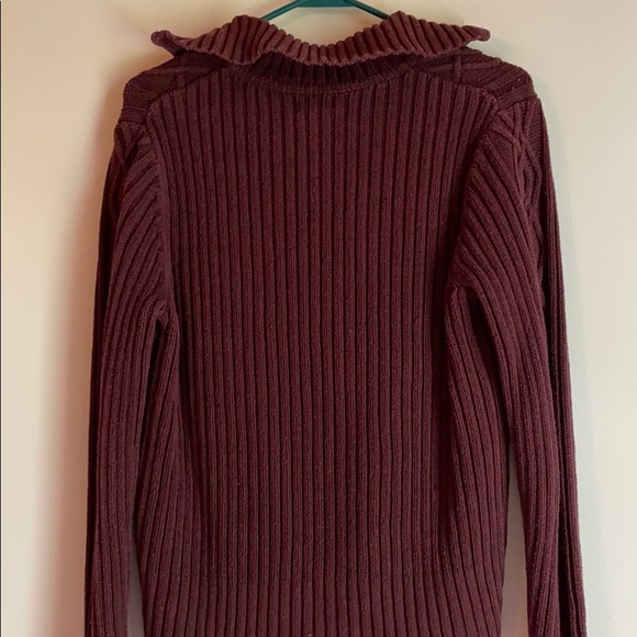 Purple zip up sweater - Picture 2 of 3